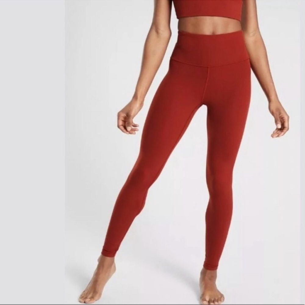 Athleta Elation Ultra High Rise Red Leggings Size XS